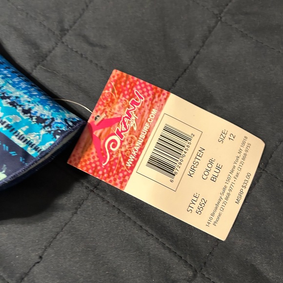 NWT Girls Two piece Blue Bathing Suit 12 - Picture 3 of 5